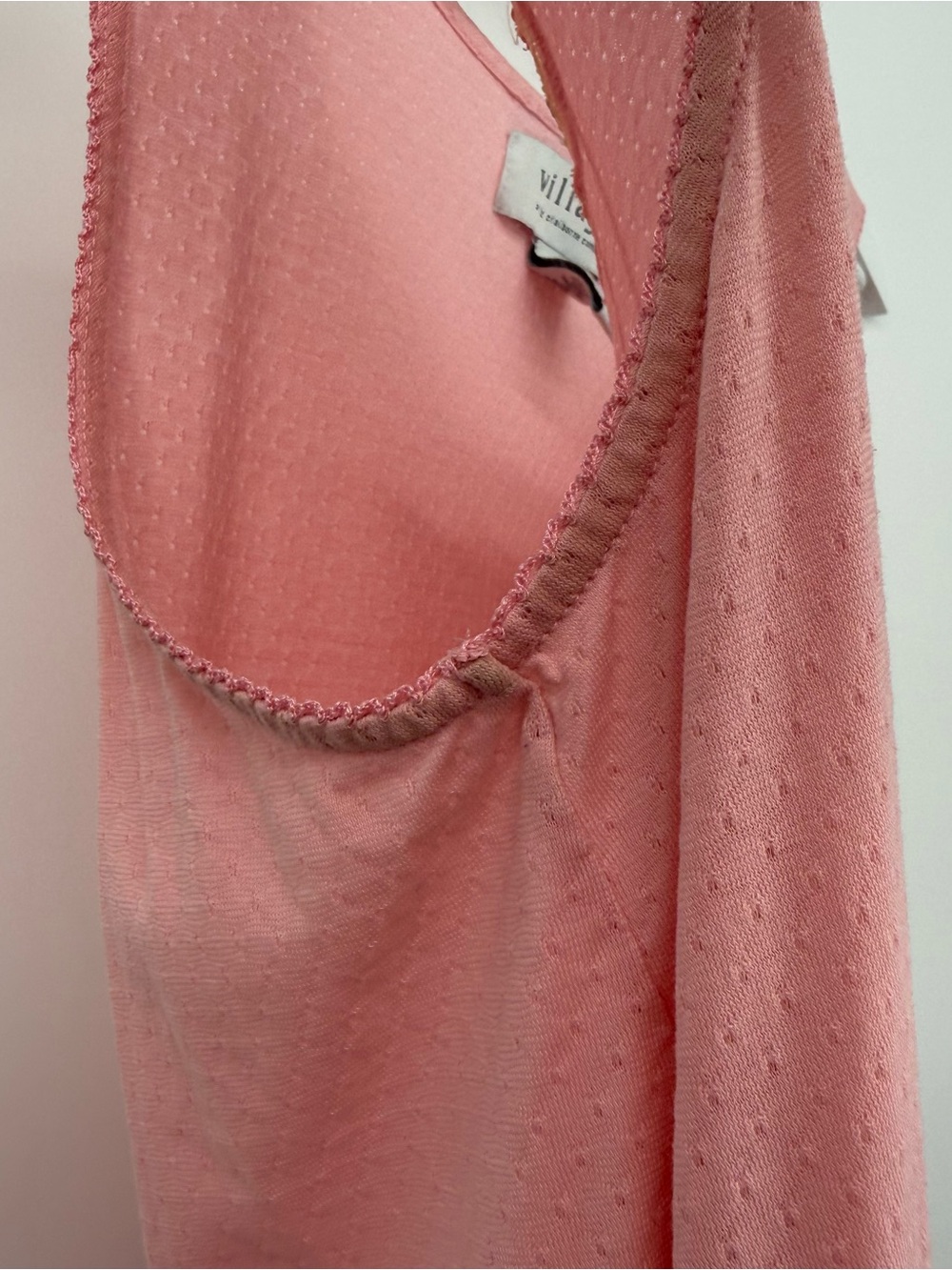 Vintage Flawed Nightgown Bundle Lot of 3 Pink Plaid Size Medium & Large Repair - Picture 12 of 16